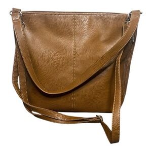 Roots Tan Crossbody Bag with Adjustable Strap